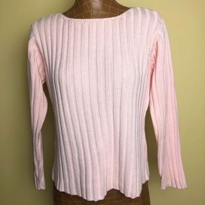 LIKE NEW! Pink Pierre Cardin Vintage Crew Neck Sweater